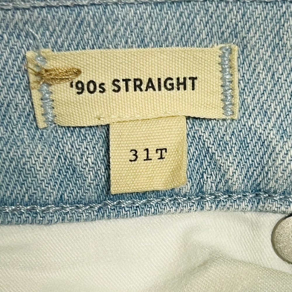 Madewell The Tall '90s Straight Jean In Ward Wash Size 31T NWT - Picture 10 of 11